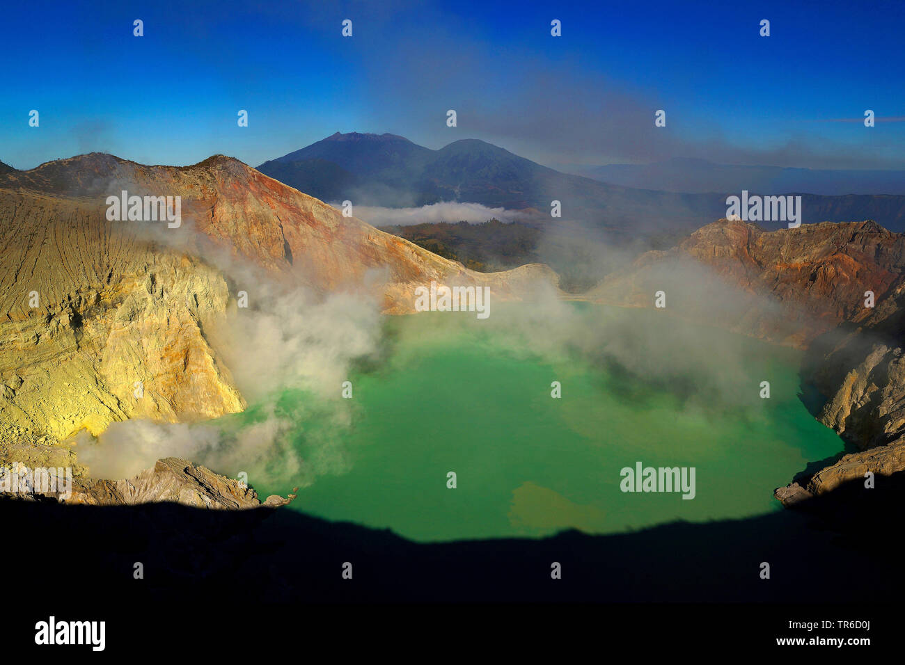 Schwefelsäure See des Kawah Ijen, Indonesien, Java, Bromo Tengger Semeru National Park Stockfoto