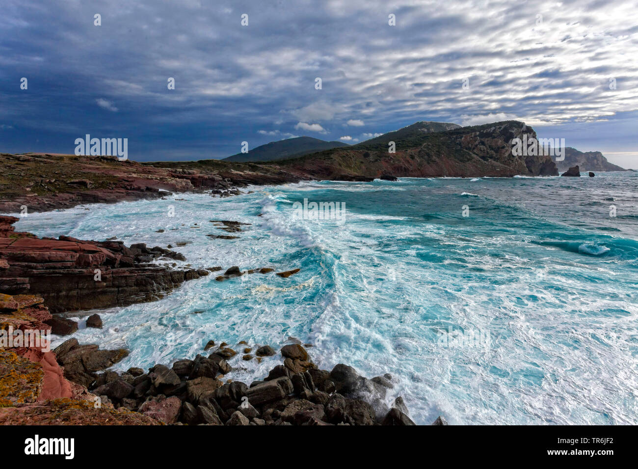 Spiaggia Porto Ferro, Bucht, Italien, Sardinien, Alghero Stockfoto
