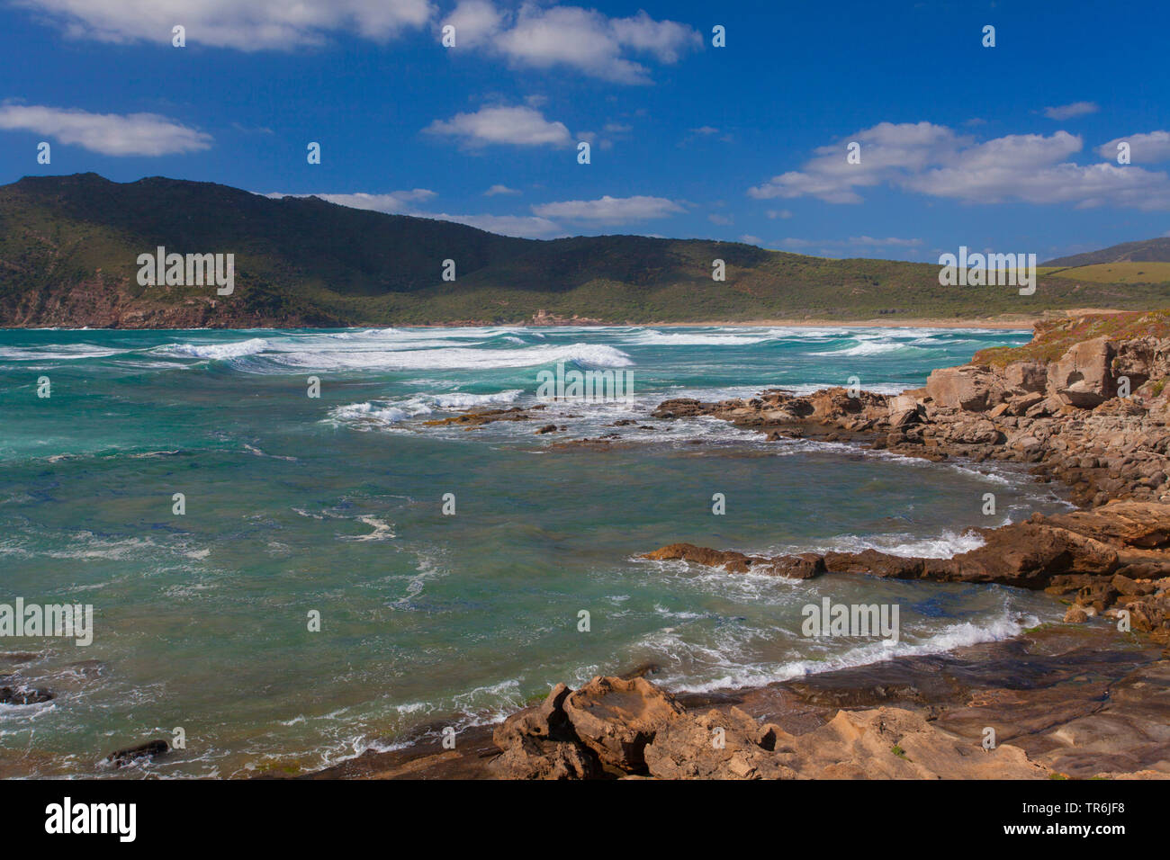 Spiaggia Porto Ferro, Bucht, Italien, Sardinien, Alghero Stockfoto