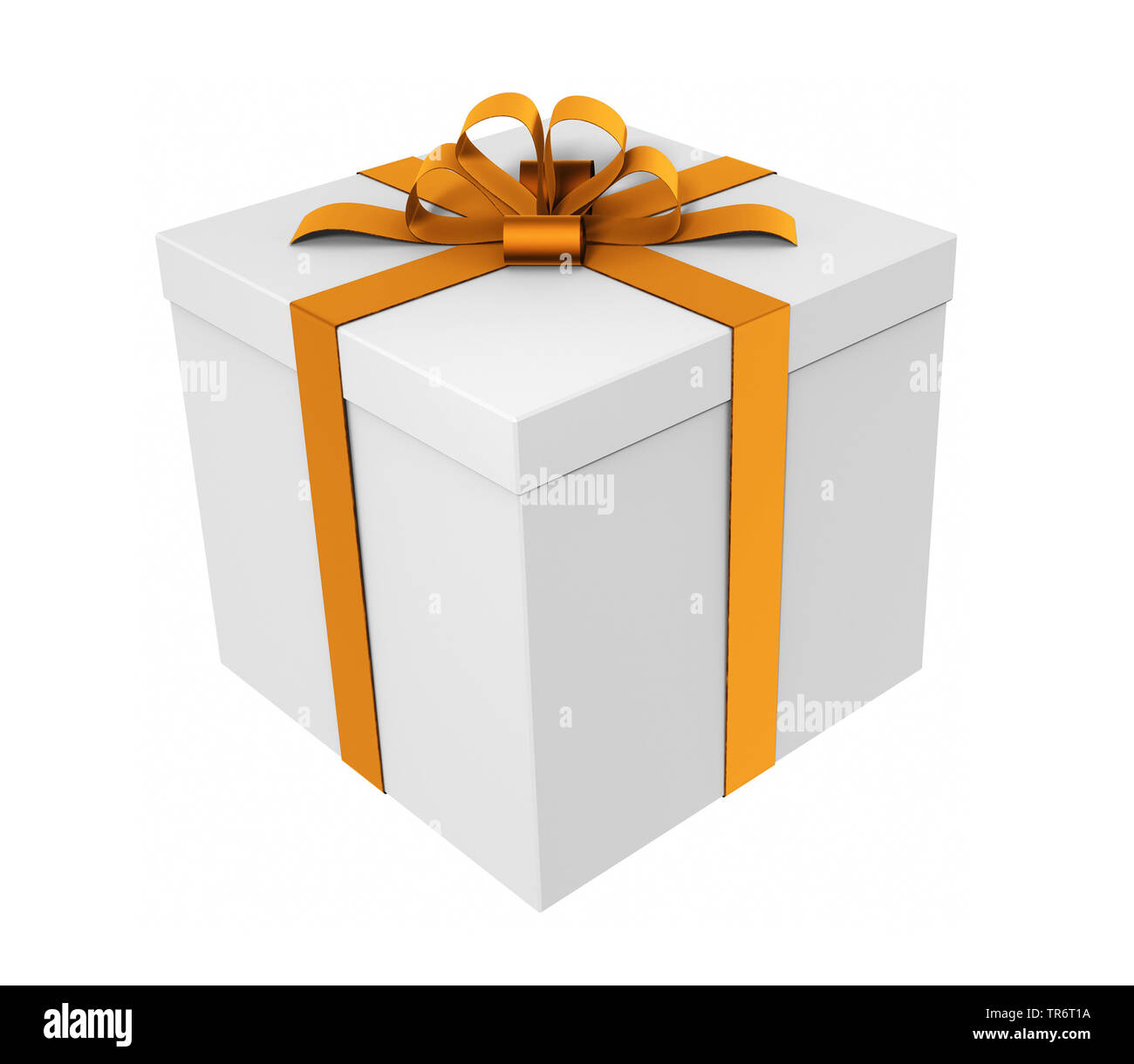 Geschenk Box mit Band, Computer Graphik Stockfoto