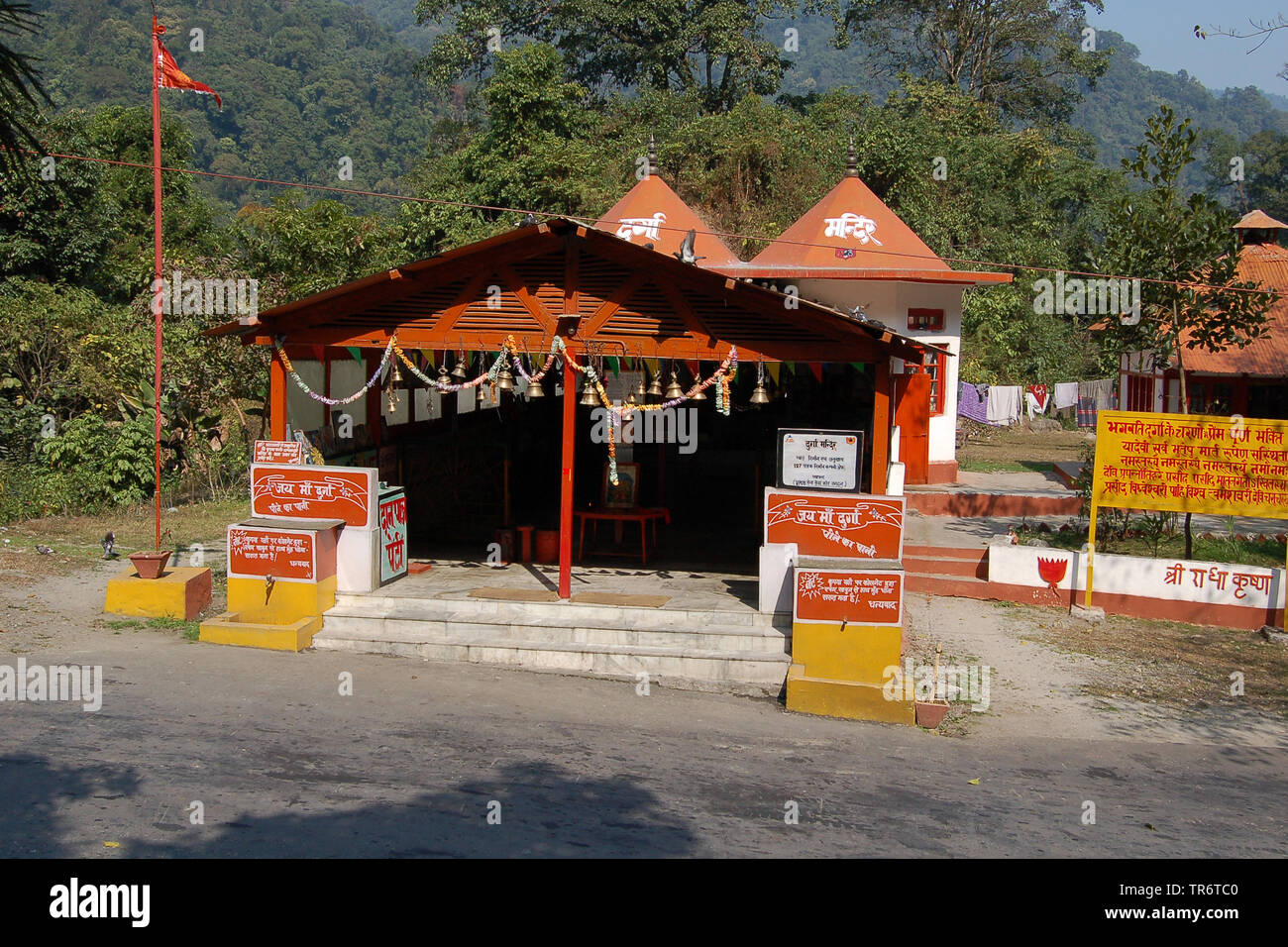 Tempel, Indien, Djirang, Arunachal Pradesh Stockfoto