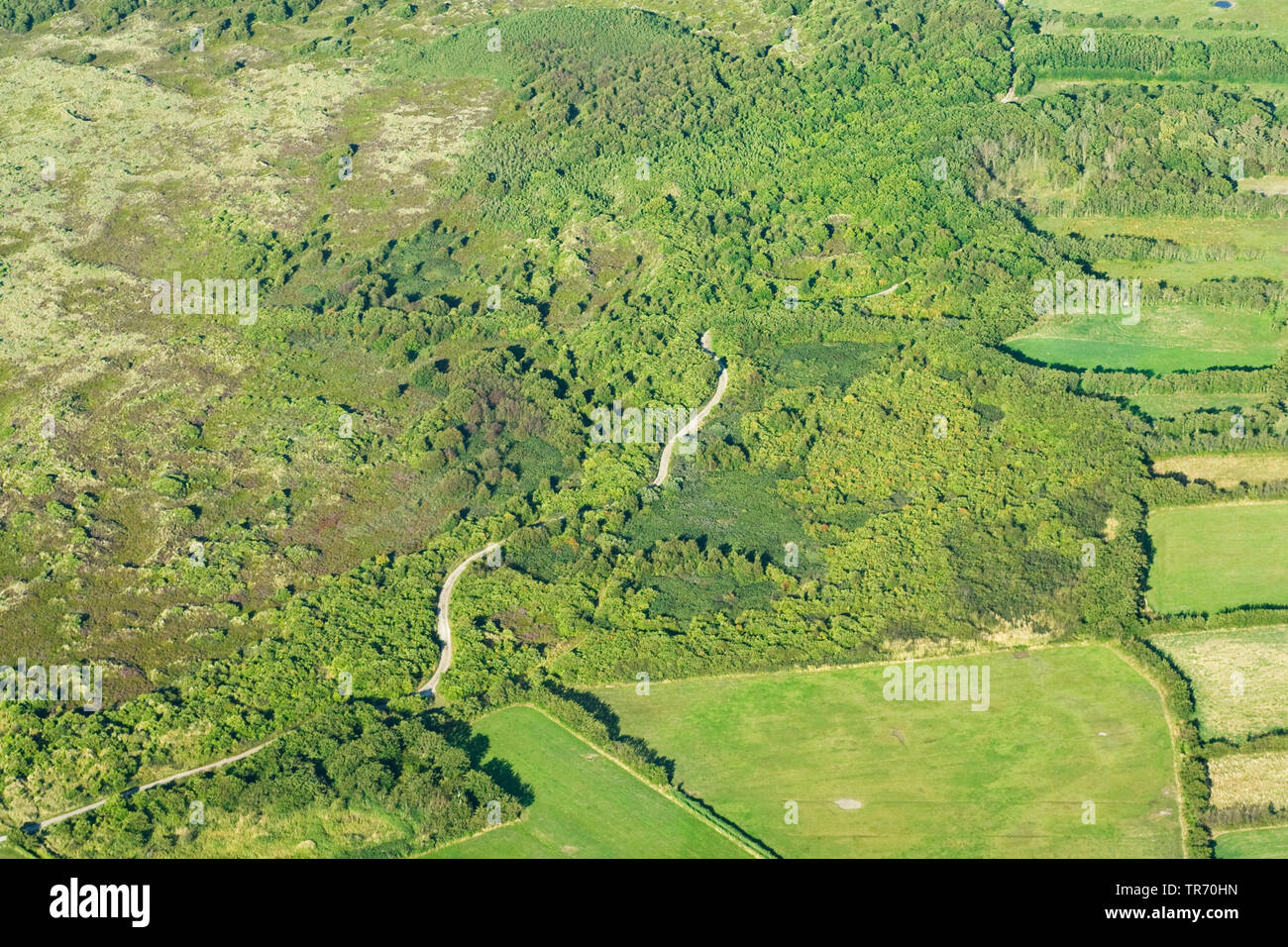 Luftbild von Terschelling, Niederlande, Terschelling Stockfoto