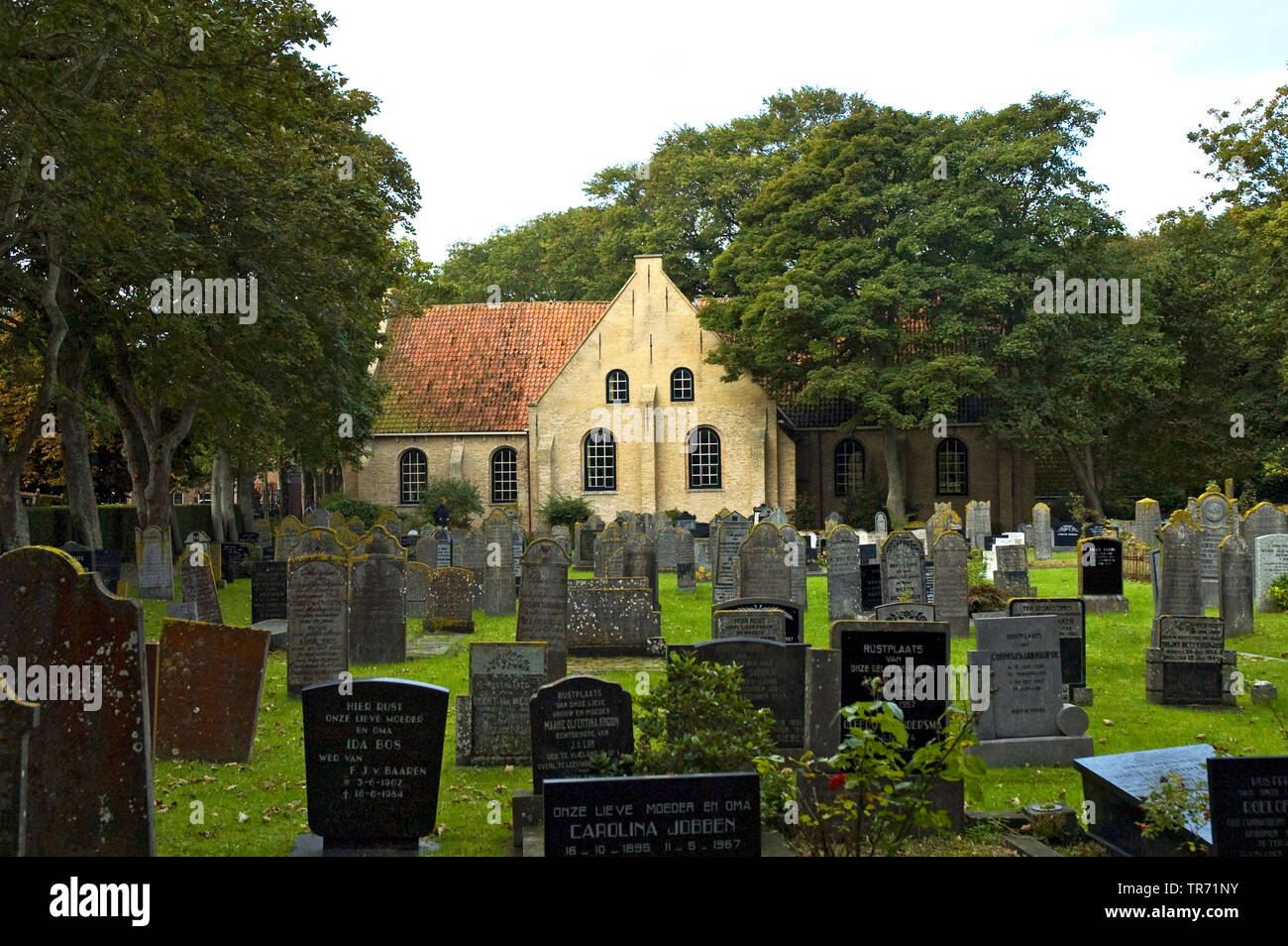 Friedhof Kerkhof, Niederlande, Vlieland Stockfoto