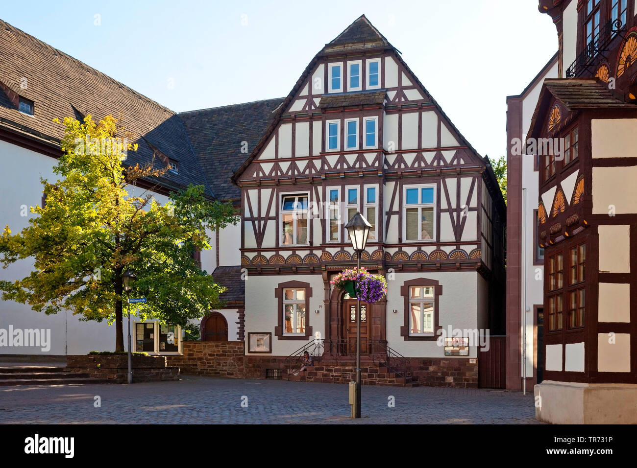 Historischen rahmen Gebäude in der Altstadt, Deutschland, Nordrhein-Westfalen, Ostwestfalen, Höxter Stockfoto
