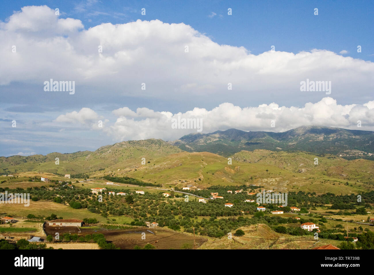 Landschaft auf Lesbos, Griechenland, Lesbos Stockfoto