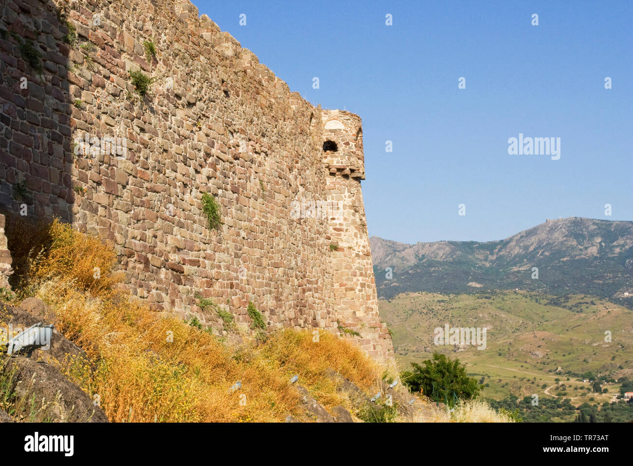 Fort von Molivos auf Lesbos, Griechenland, Lesbos Stockfoto