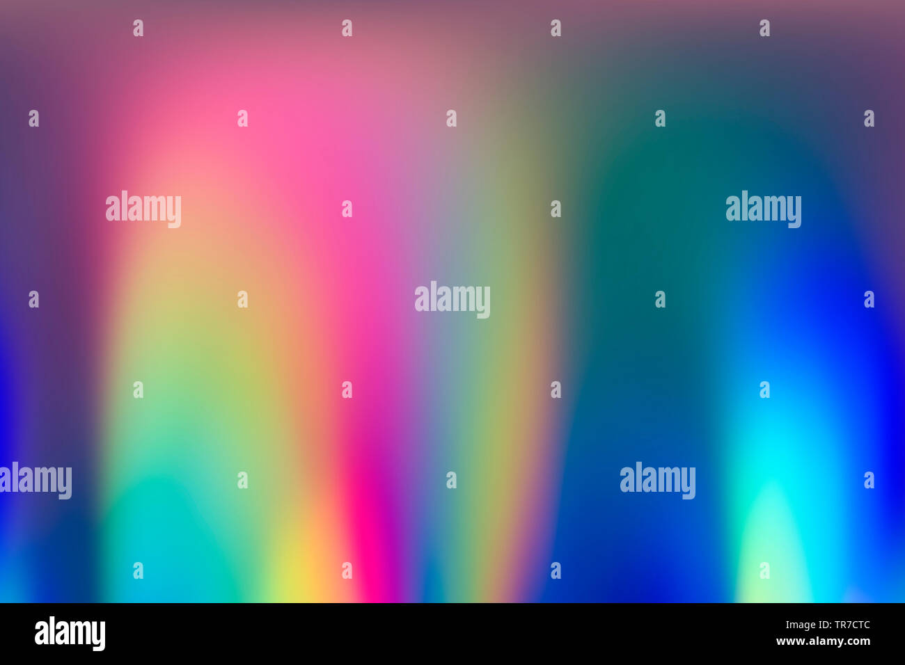 Spektrum abstrakt vaporwave holographische Hintergrund, trendigen bunten Kulisse in Pastelltönen Neon farbe. Für kreatives Design, Web & Print Stockfoto
