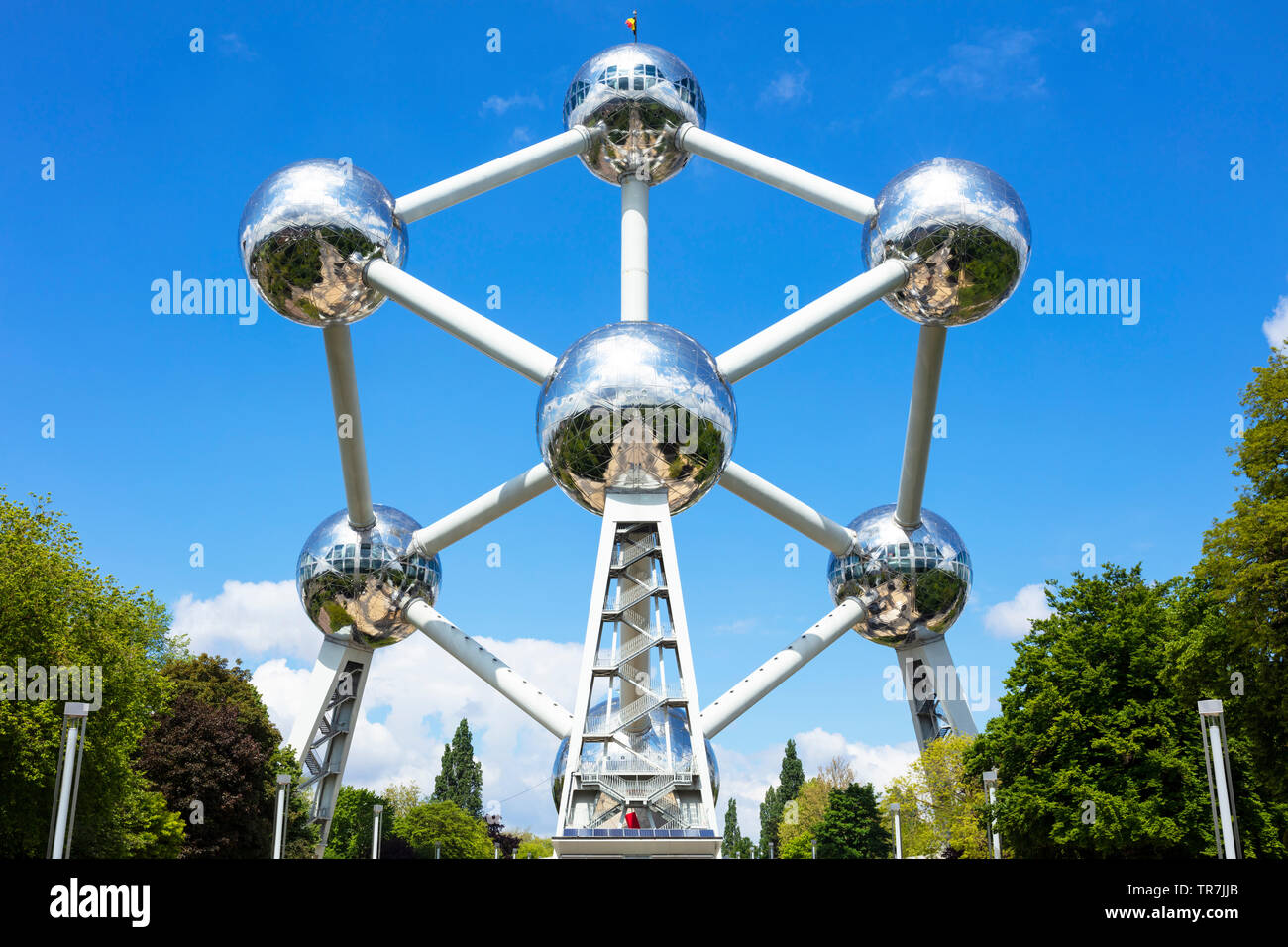 Brüssel Atomium Brussels Square de l'Atomium Boulevard de Centaire Brüssel Belgien Eu Europa Stockfoto