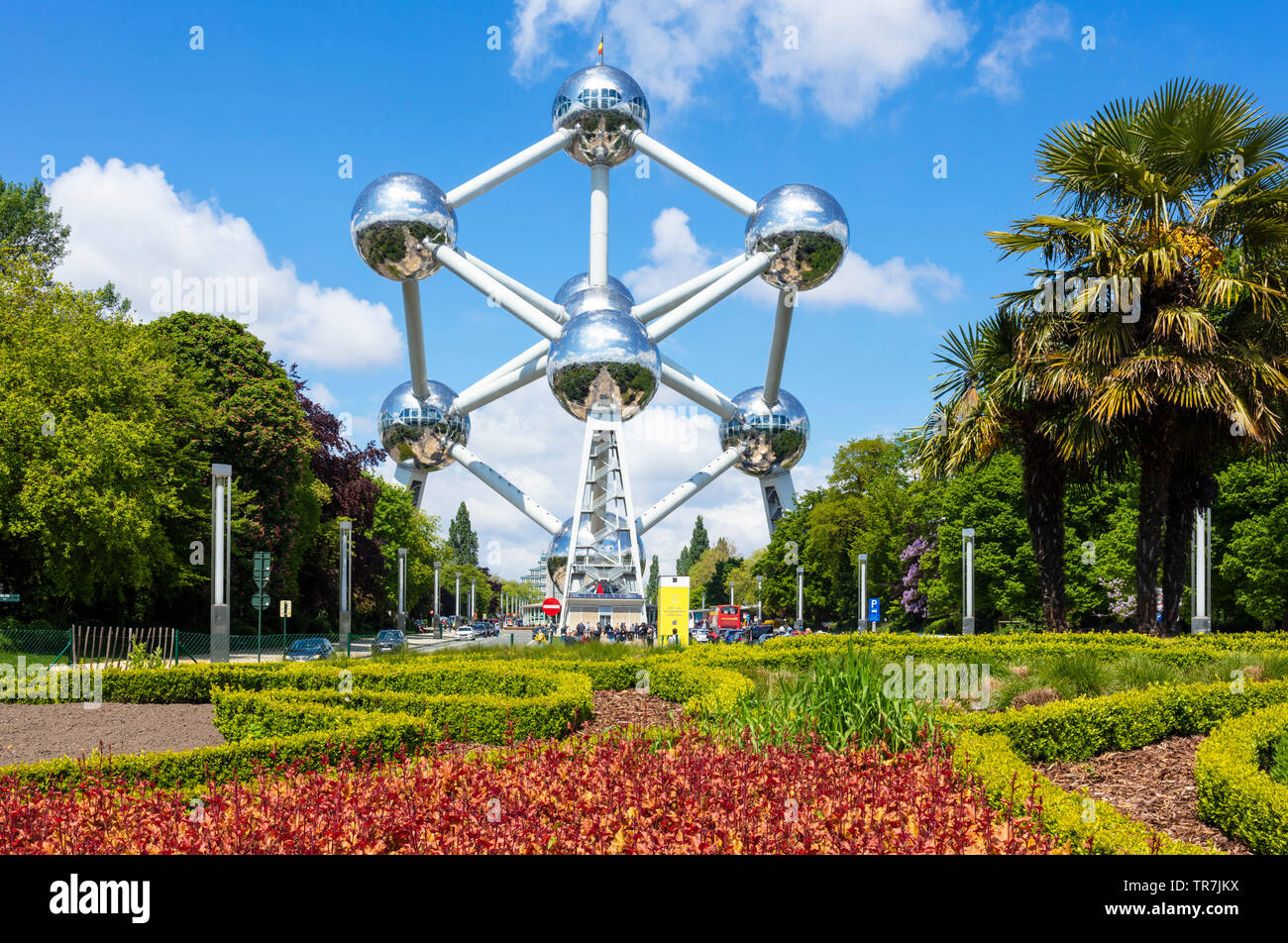 Brüssel Atomium Brussels Square de l'Atomium Boulevard de Centaire Brüssel Belgien Eu Europa Stockfoto