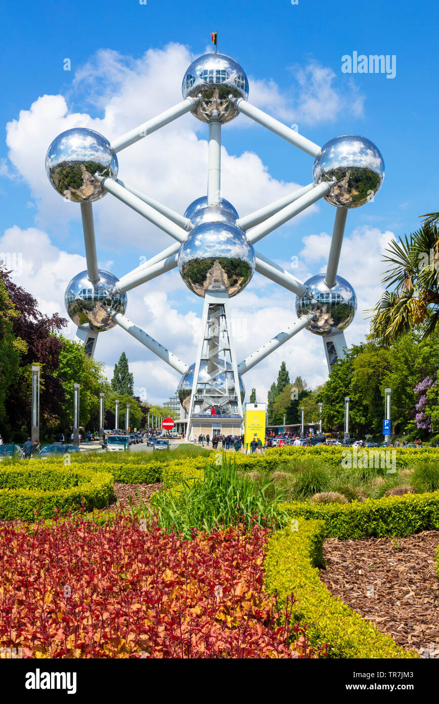 Brüssel Atomium Brussels Square de l'Atomium Boulevard de Centaire Brüssel Belgien Eu Europa Stockfoto