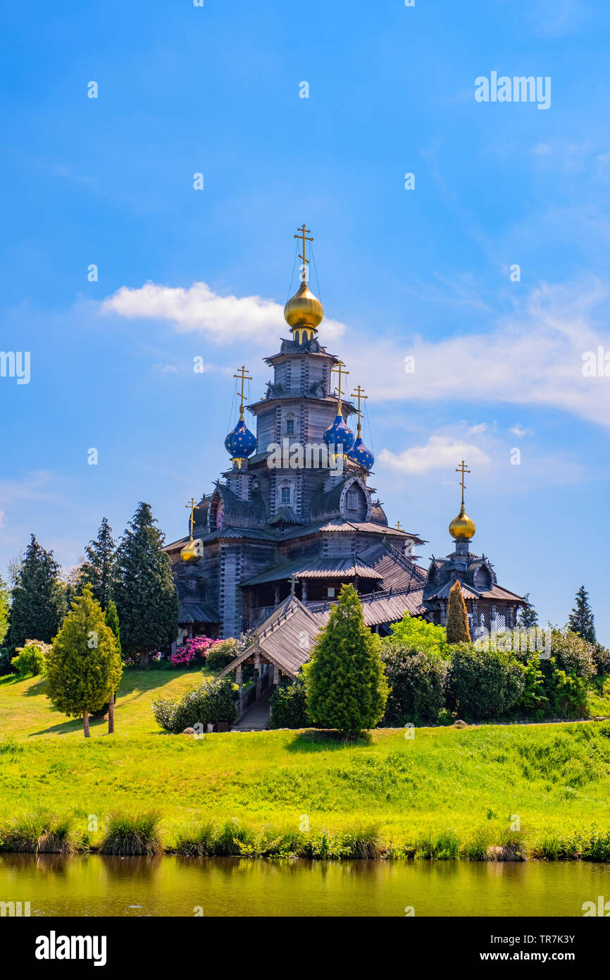 Holz- Russische Kirche in Gifhorn Stockfoto