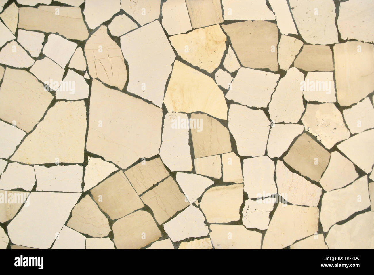 Marmor Mosaik Wand Hintergrund Stockfoto