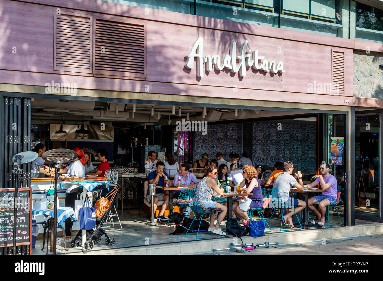 Amalfitana Cafe/Restaurant in der Repulse Bay, Hong Kong, China Stockfoto