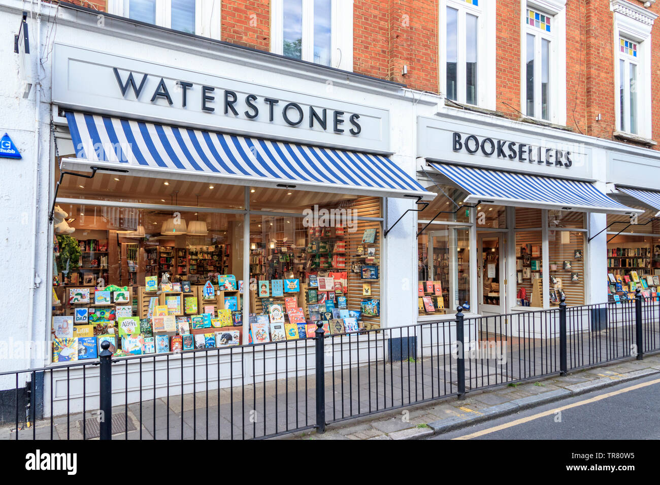 Waterstones Buchhandlung in Crouch End, London, UK Stockfoto