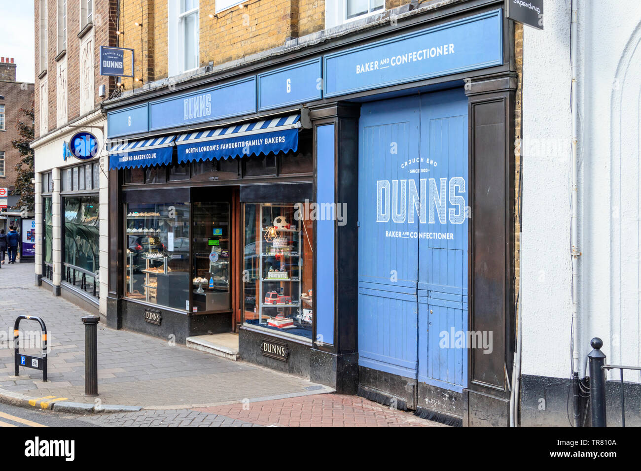 Dunn's Bäckerei ein Familienbetrieb in Crouch End, London, Großbritannien Stockfoto