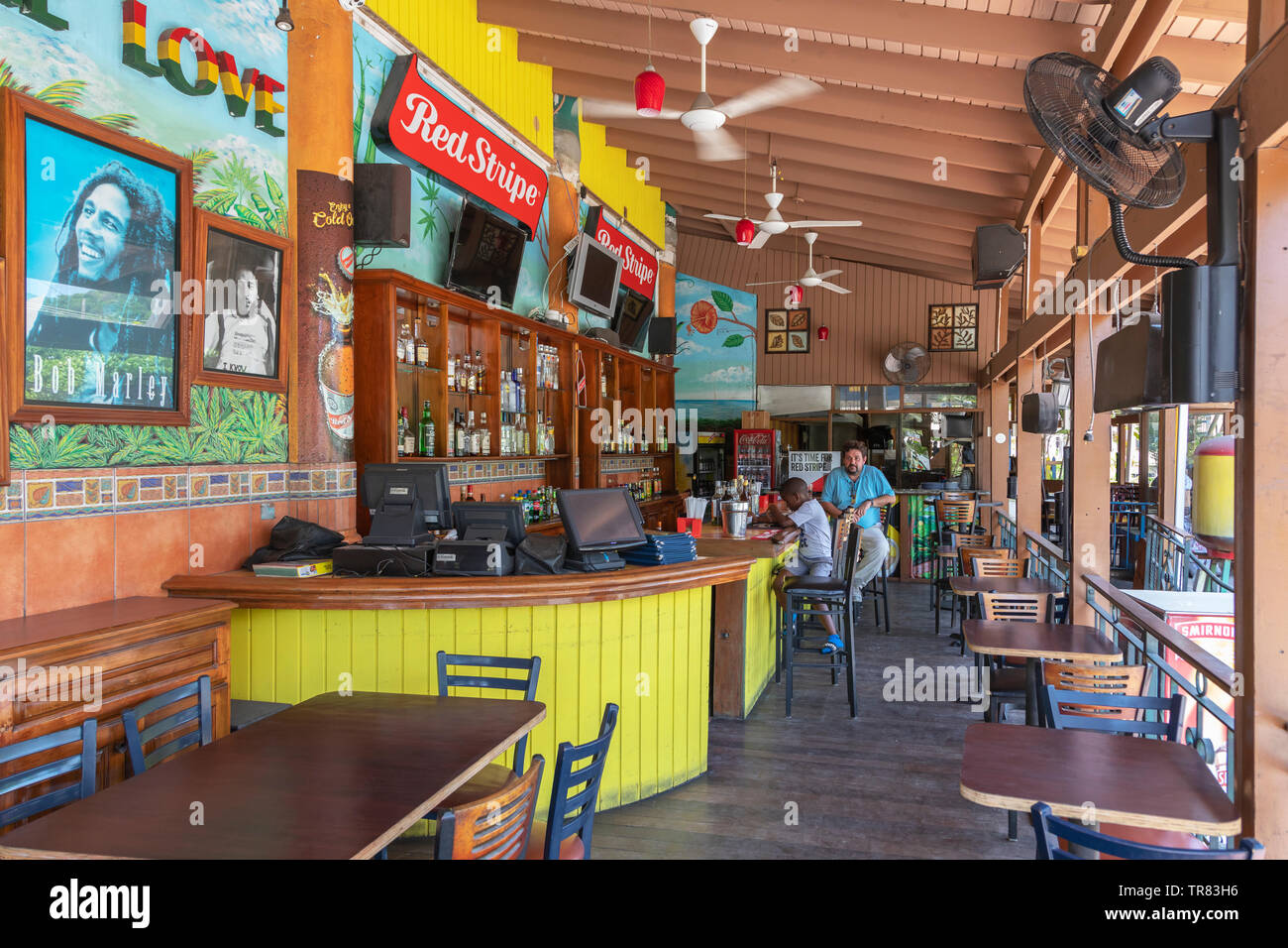 Bob Marley Bar und Cafe in Ocho Rios, Jamaika, Karibik Stockfoto