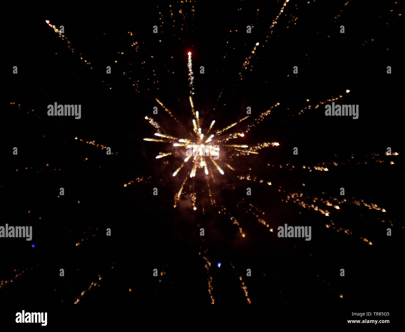 Feuerwerk Party Stockfoto