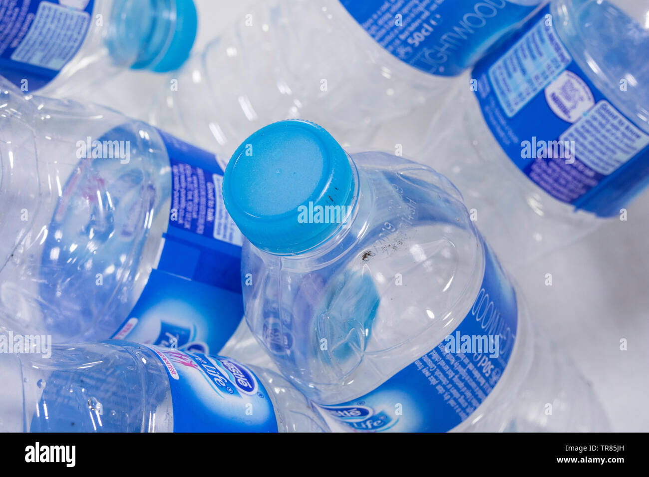 Kunststoff-Flaschen Stockfoto
