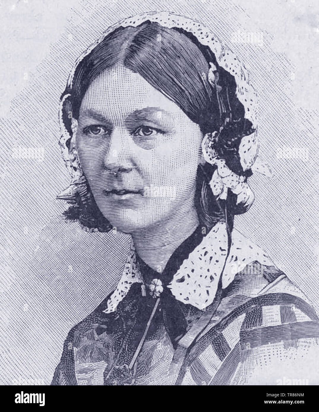 FLORENCE NIGHTINGALE (1820-1910) Englische Krankenschwester und Sozialreformer 1860 Stockfoto