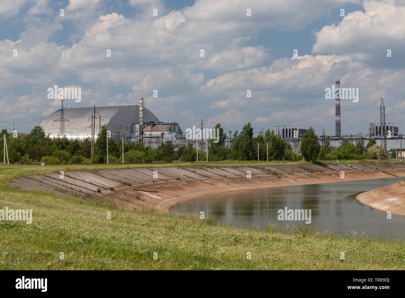 Mai 2019 - Kernkraftwerk Tschernobyl, Reaktor 4, Sperrzone von Tschernobyl, Ukraine Stockfoto