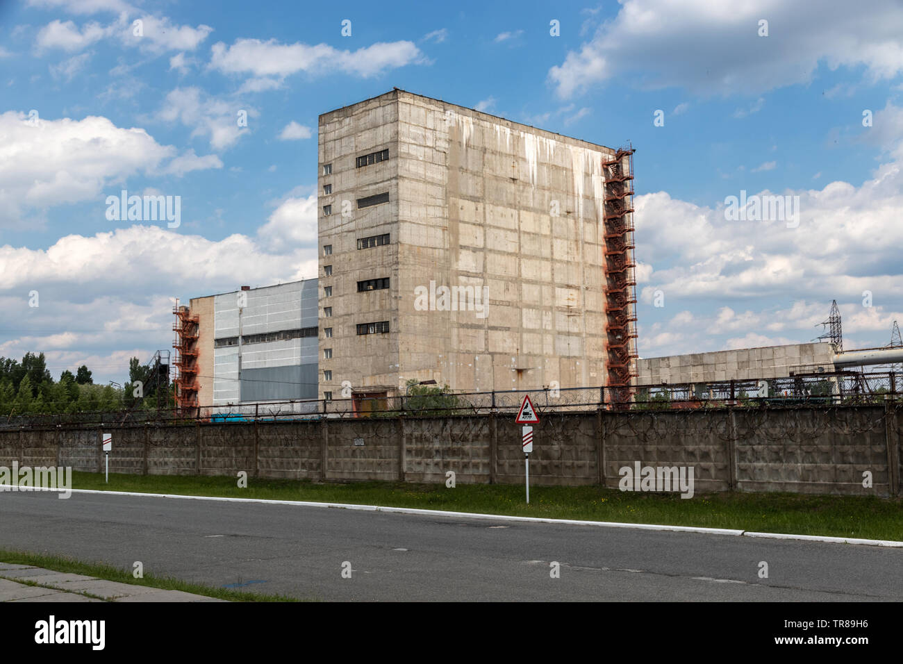 Mai 2019 - Kernkraftwerk Tschernobyl, Reaktor 4, Sperrzone von Tschernobyl, Ukraine Stockfoto