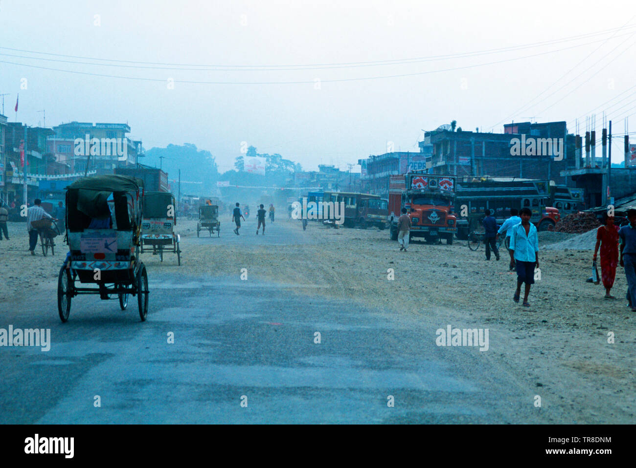Peddle Taxis, Narayangarth, Nepal Stockfoto