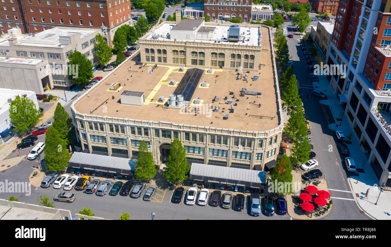 Arcade Building oder Grove Arcade- oder Asheville Federal Building, Downtown Asheville, NC, USA Stockfoto