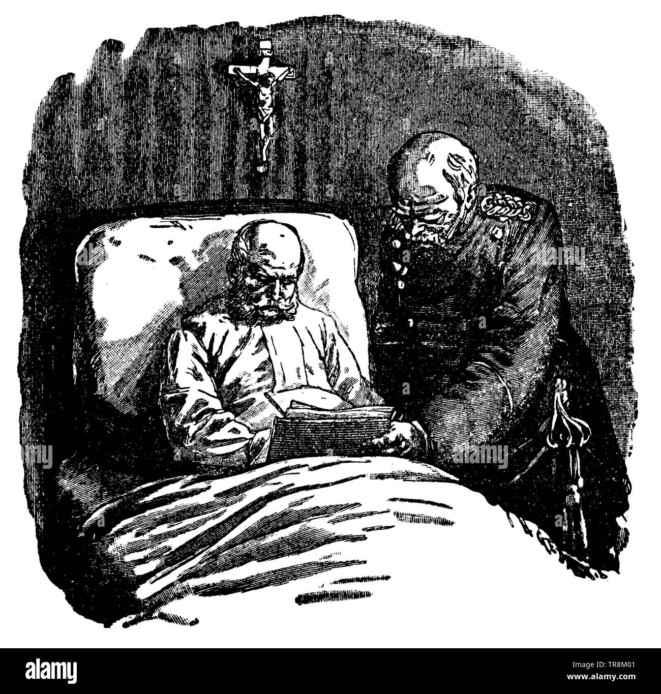 Kaiser Wilhelm I. in der letzten Unterschrift,, (Schulbuch, 1919) Stockfoto