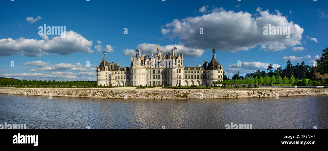 Chateau de Chambord, Tal der Loire, Loir-et-Cher Abteilung, Center-Val de Loire, Frankreich, Europa Stockfoto