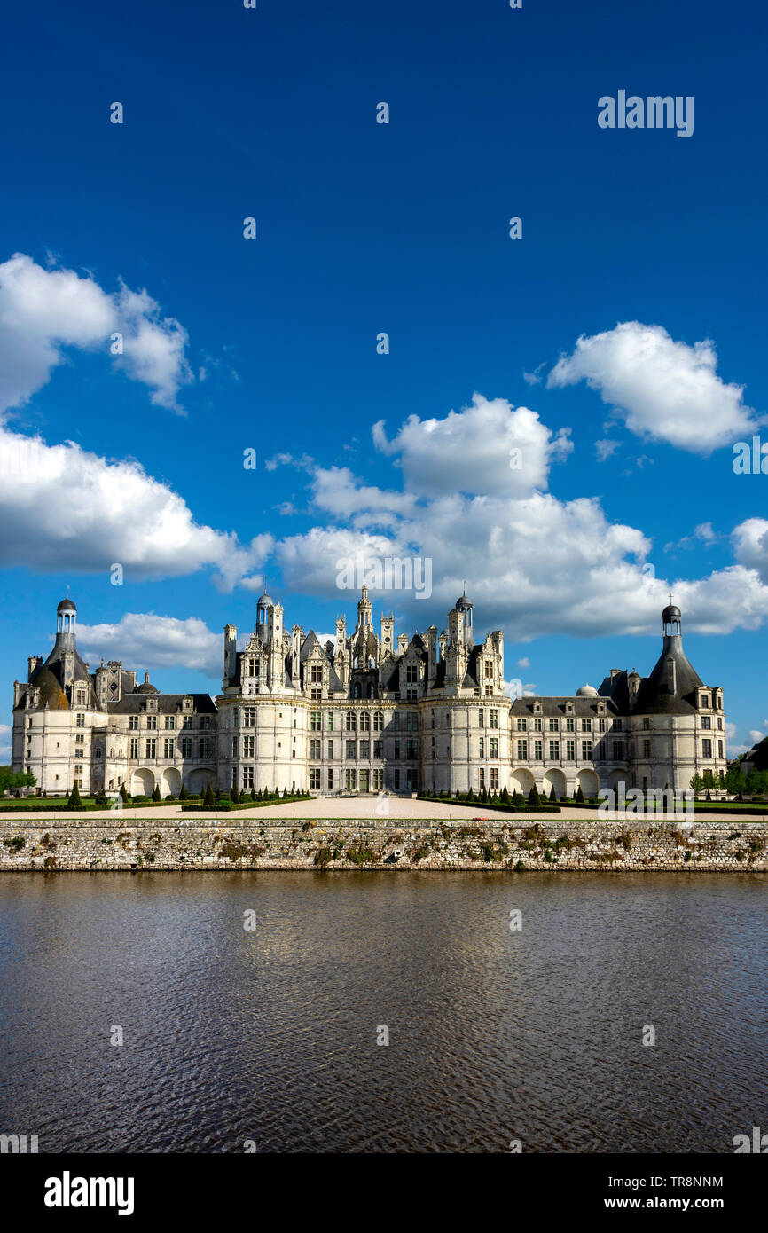 Chateau de Chambord, Tal der Loire, Loir-et-Cher Abteilung, Center-Val de Loire, Frankreich, Europa Stockfoto