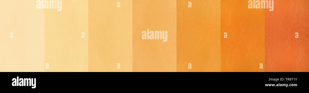 Gelb und Braun PANTONE-Farbe Hintergrund. Stockfoto