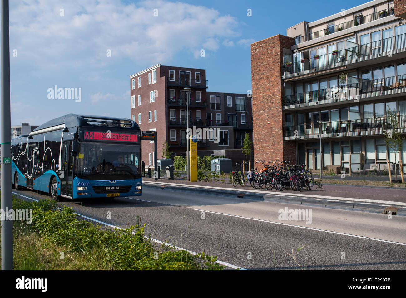 Almere, in der Nähe von Amsterdam ist die am schnellsten wachsende Gemeinschaft in Holland. Stockfoto