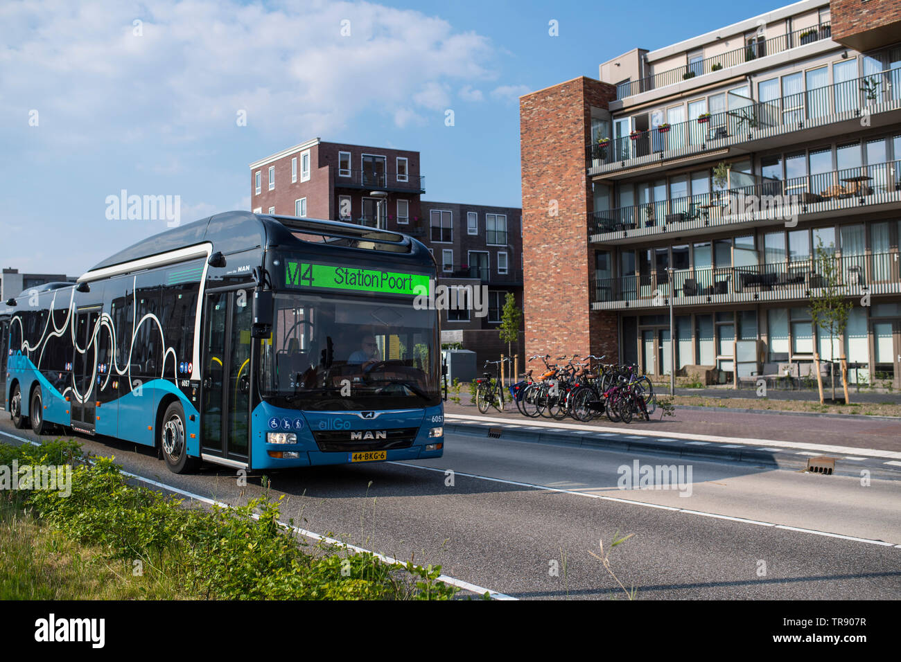 Almere, in der Nähe von Amsterdam ist die am schnellsten wachsende Gemeinschaft in Holland. Stockfoto