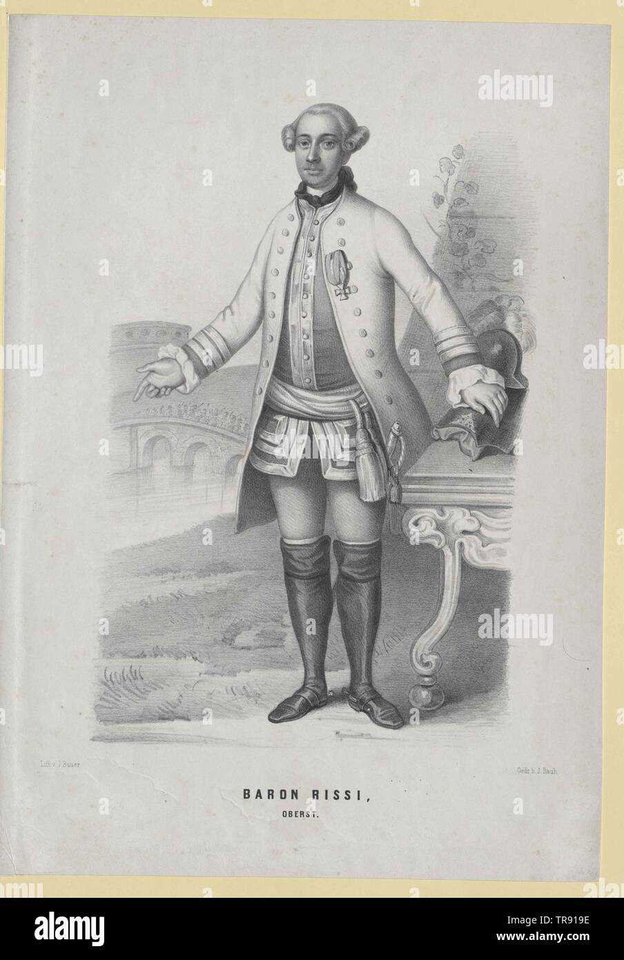 Riesse, Franz Karl Baron von, Additional-Rights - Clearance-Info - Not-Available Stockfoto