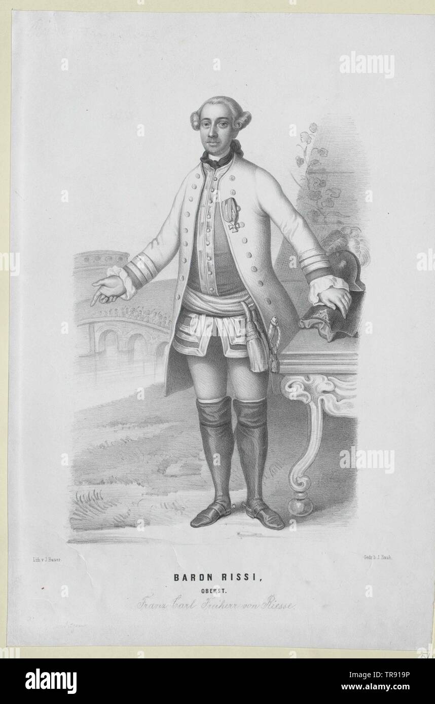 Riesse, Franz Karl Baron von, Additional-Rights - Clearance-Info - Not-Available Stockfoto