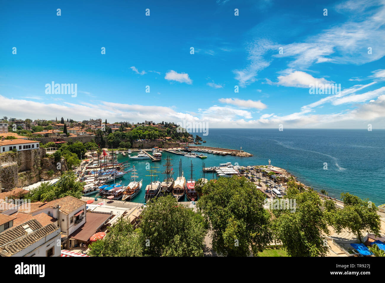 Provinz Antalya, Türkei - Naher Osten, Anatolien, Antalya Hafen, Asien, Altstadt Stockfoto