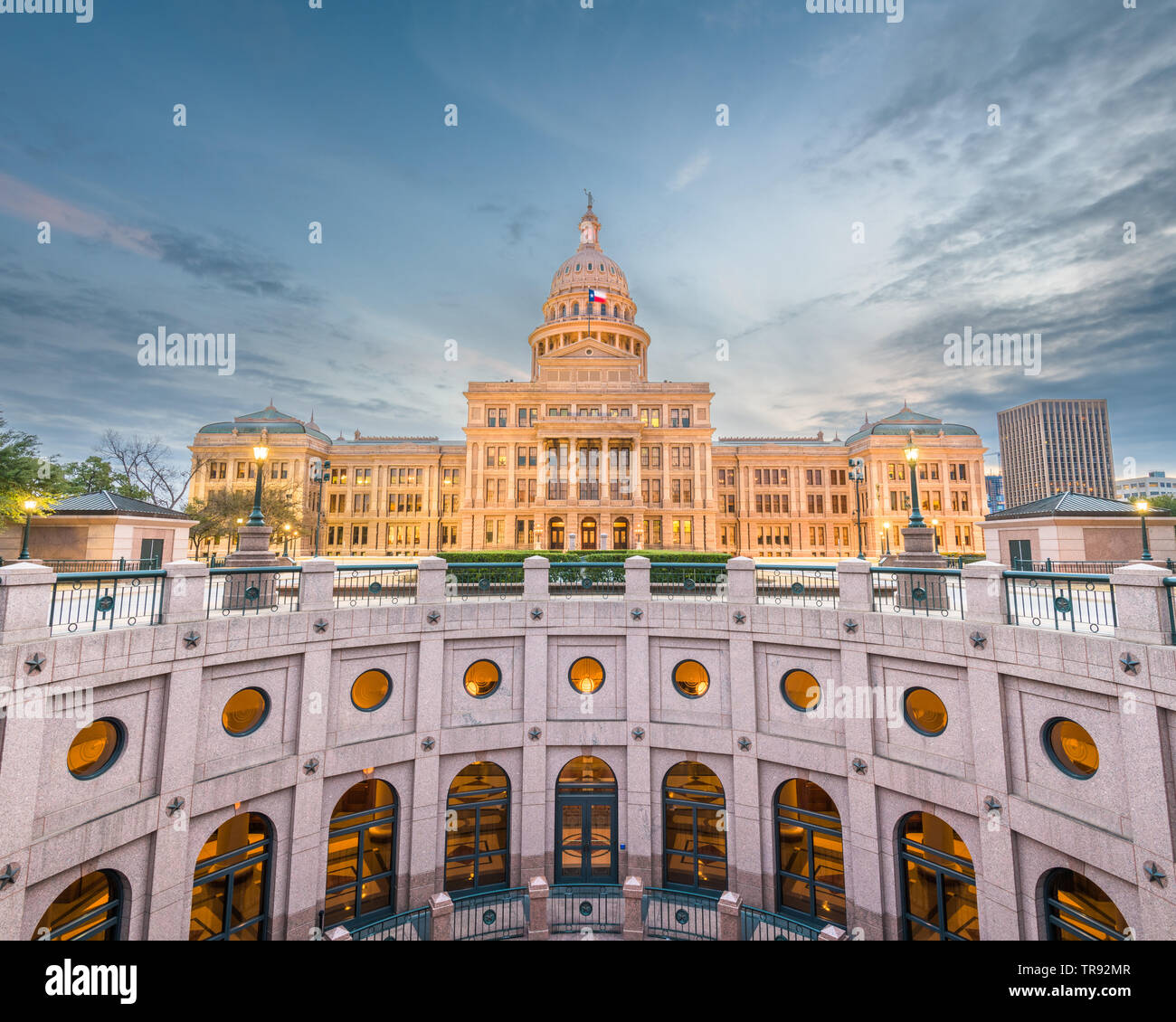 Austin, Texas, USA an der Texas State Capitol. Stockfoto