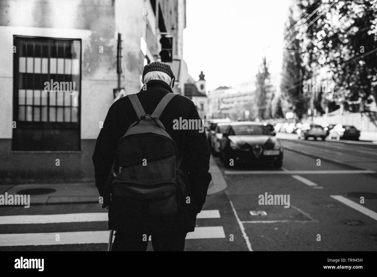 Wien Black & White Menschen Urlaub Stockfoto