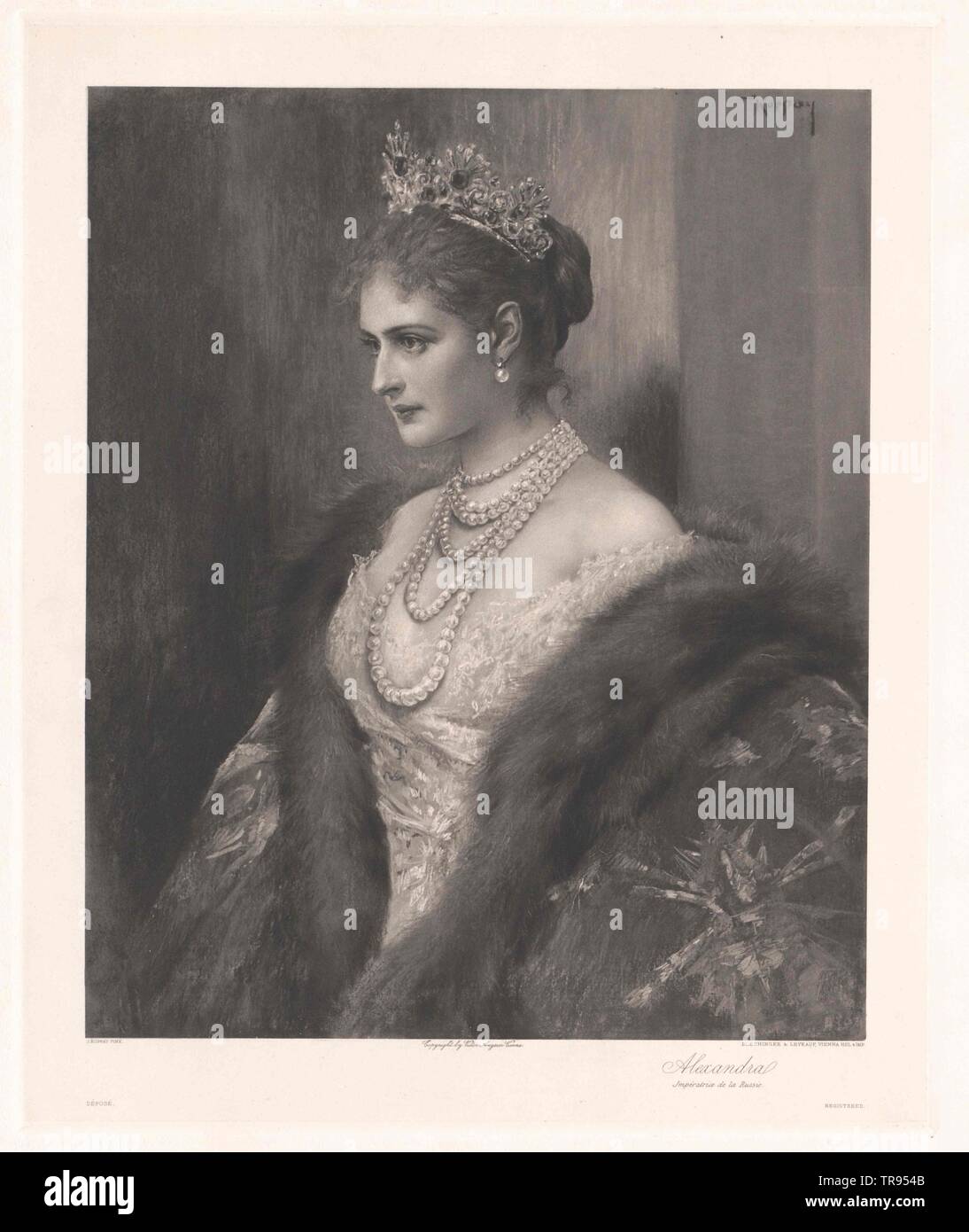 Alix, Prinzessin von Hessen und bei Rhein, Additional-Rights - Clearance-Info - Not-Available Stockfoto