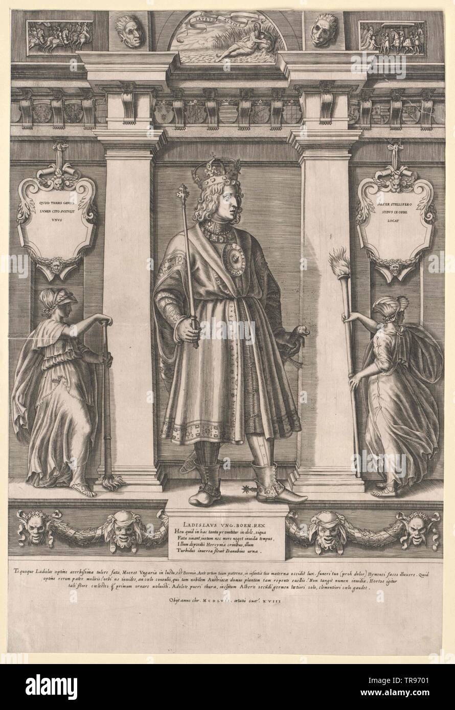 Ladislaus Postumus, König von Ungarn, Additional-Rights - Clearance-Info - Not-Available Stockfoto