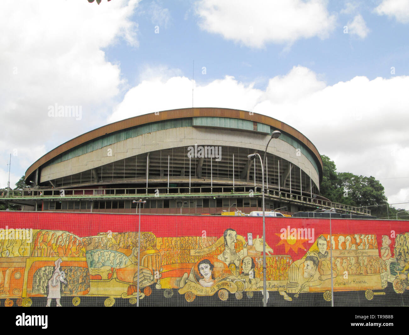 Caracas, Venezuela. Auditorium und Autobahn Stockfoto