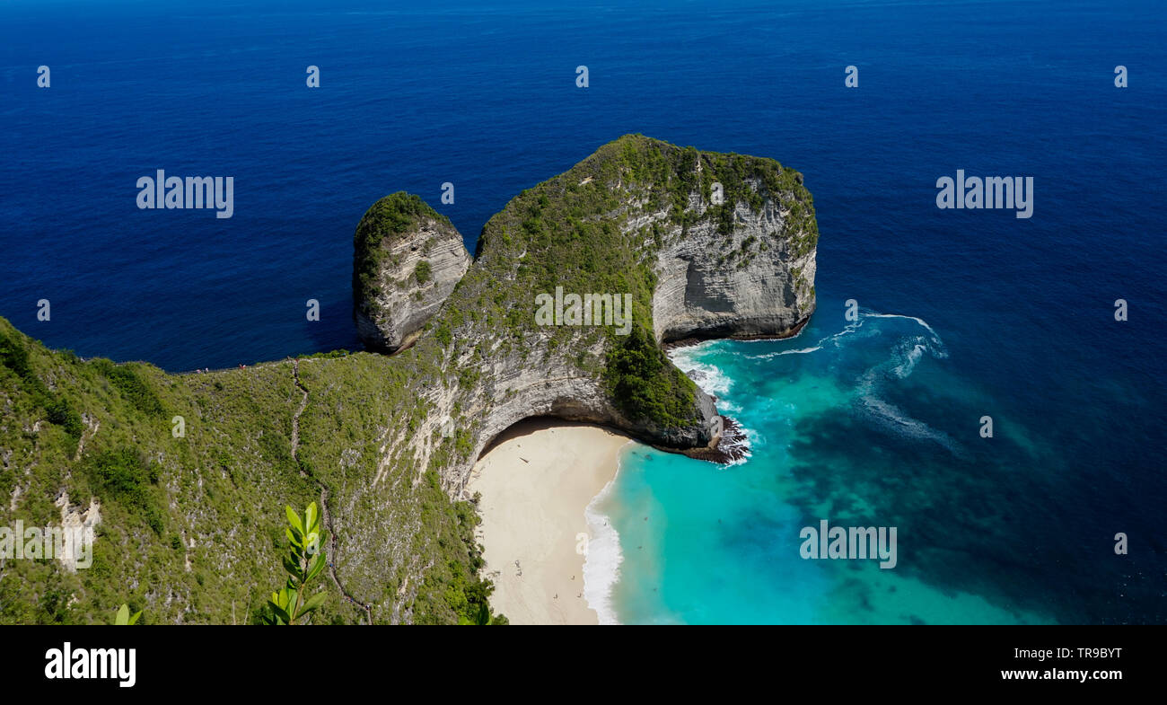 Kelingking Beach, Nusa Penida Stockfoto