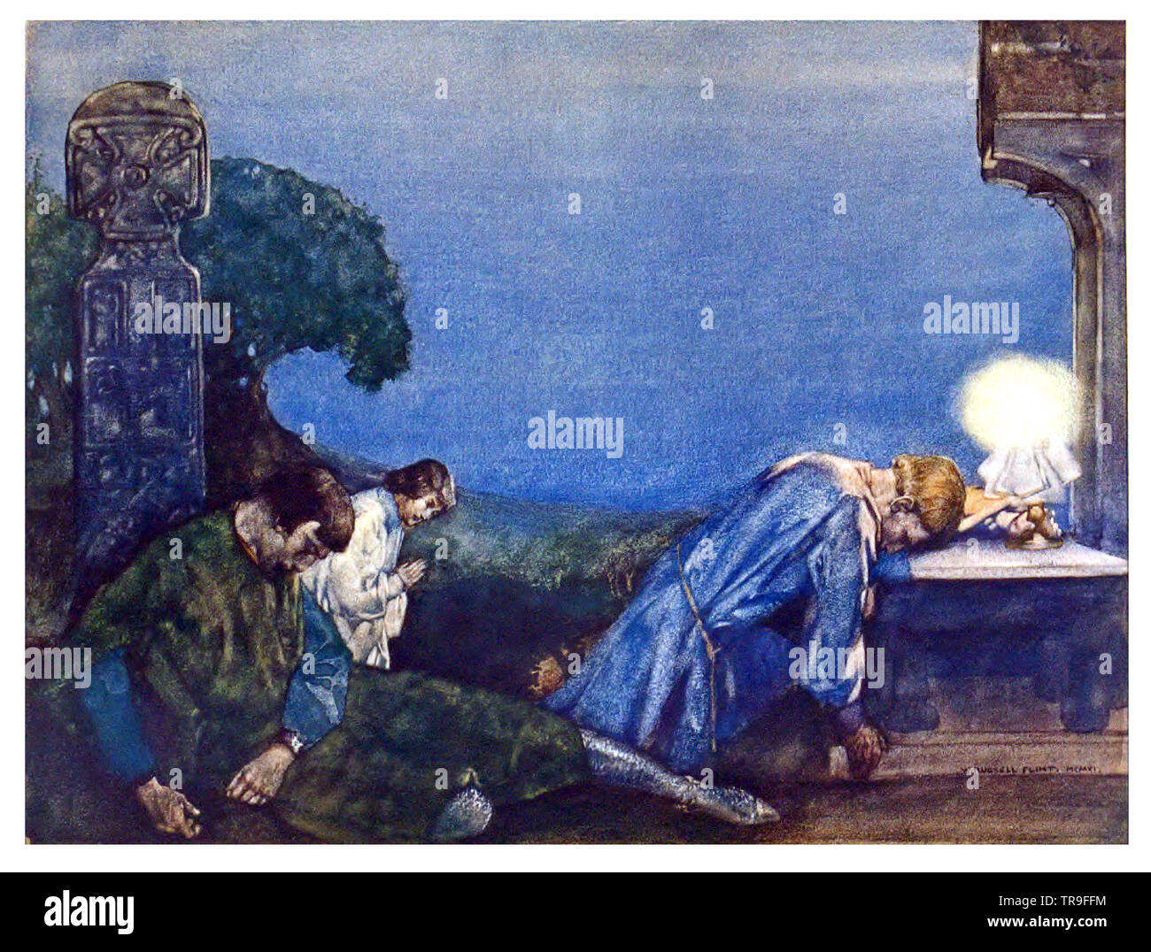 Le Morte D'Arthur von William Russell Flint Stockfoto