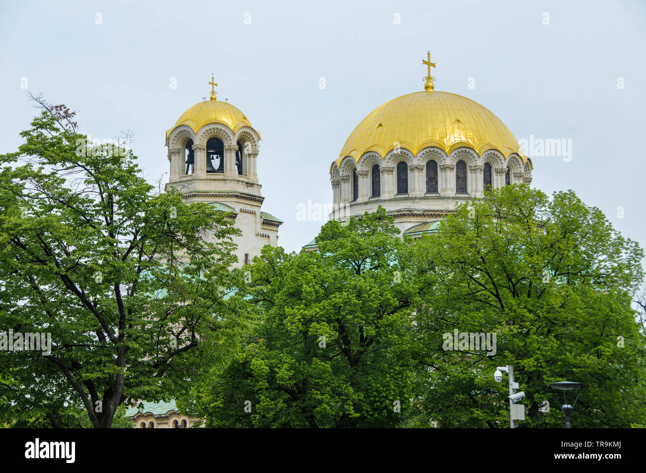 Sofia, Bulgarien - St. Alexander Nevski Kathedrale - Kirche mit goldenen Kuppel Stockfoto
