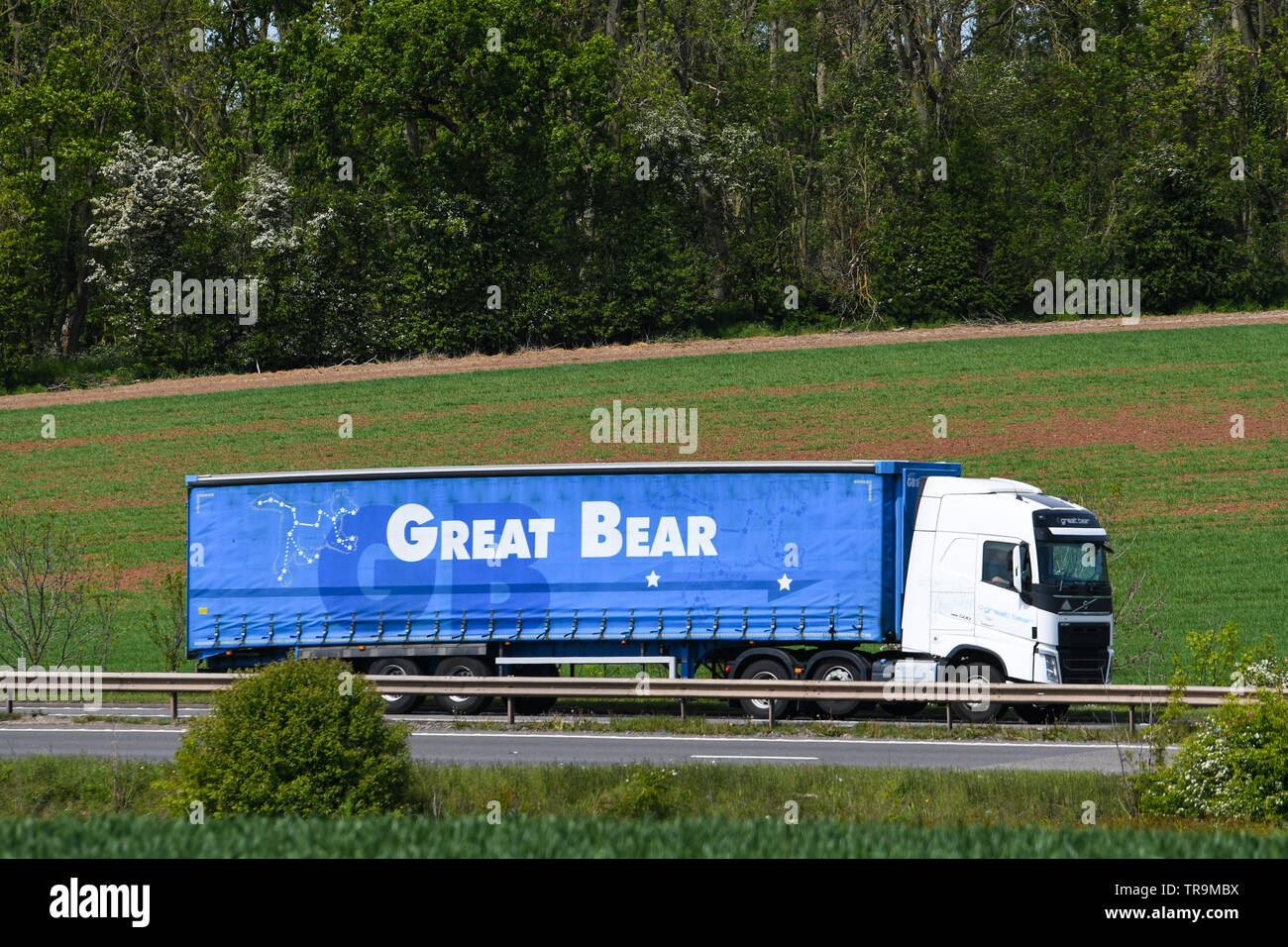 Lkw Fahren auf die a42 in Leicestershire Stockfoto