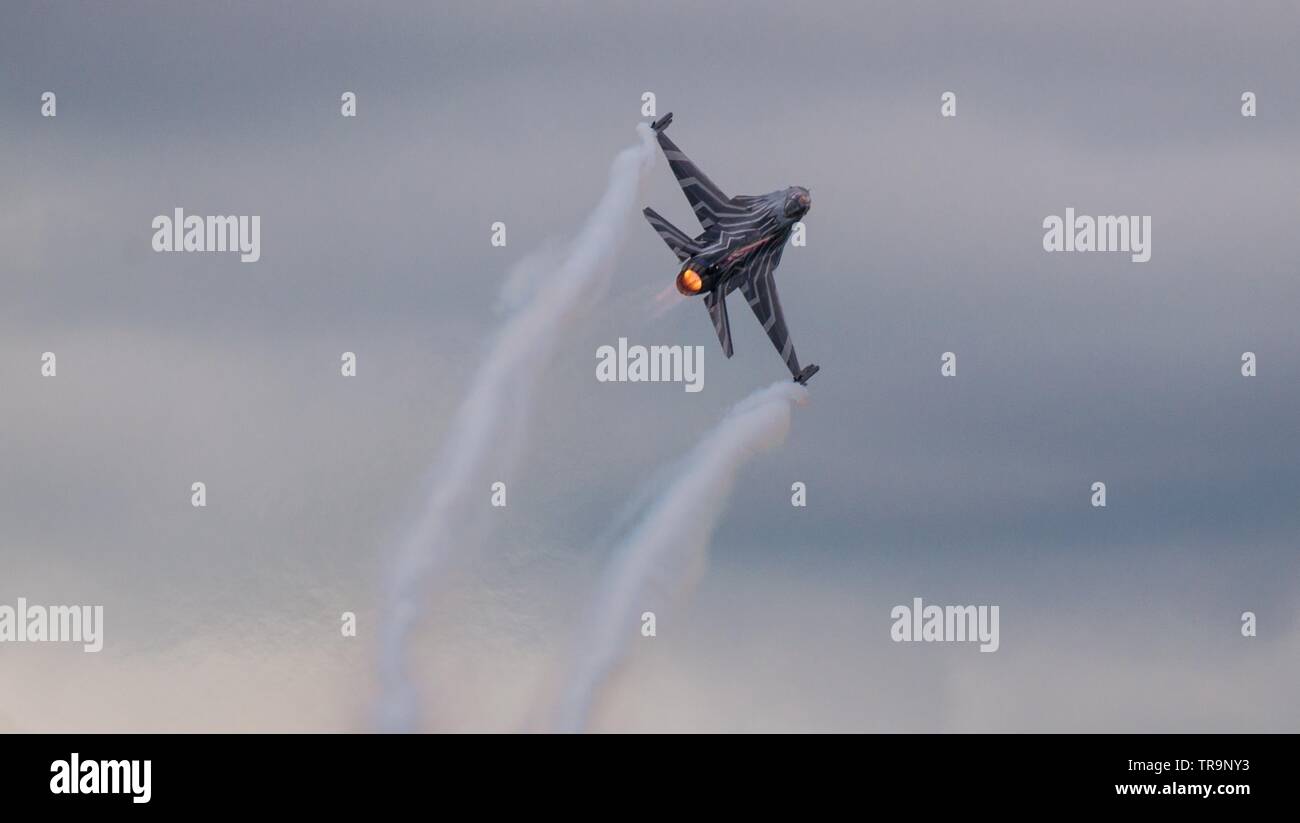 Lockheed Martin F-16A Fighting Falcon FA-123 (msn 6 H-123), der Belgischen Luft Komponente Stockfoto