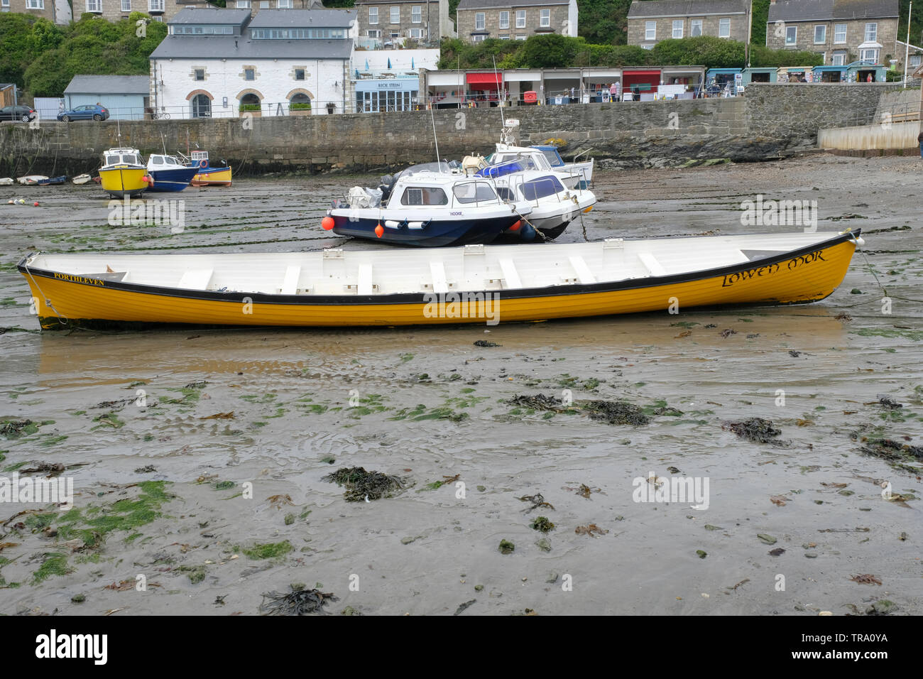 Blick auf den Hafen von Camborne, Cornwall Stockfoto