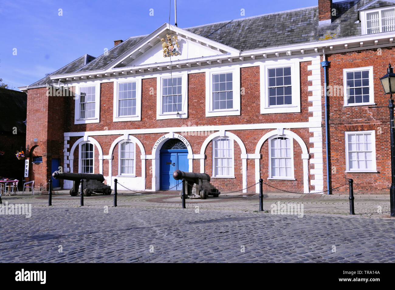 Das Old Customs House Docks, Exeter, Devon, erbaut 1681 Stockfoto