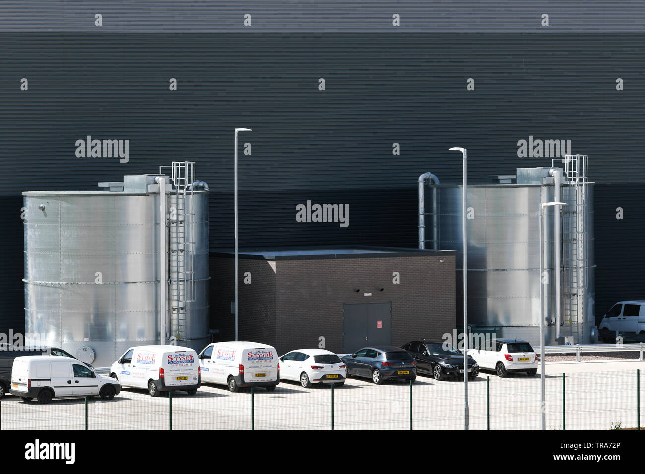 Industrielle Gebäude am East Midlands Gateway Stockfoto