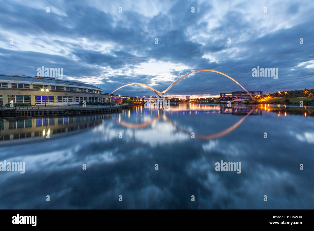 Infinity Brücke, Stockton-on-Tees, England, Großbritannien Stockfoto